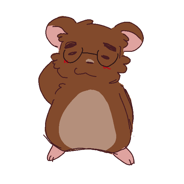 My hamster-sona looking sheepish